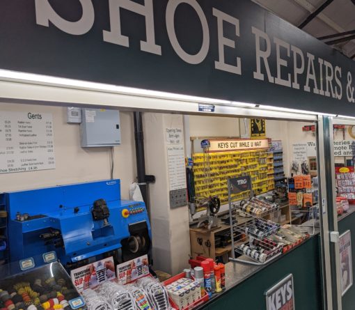 Shoe repair and key cut